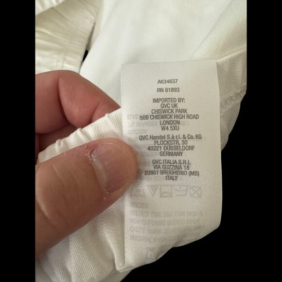 Isaac Mizrahi Live White Pull-On Pants Women’s Plus 26W Tall Cotton Blend NWOT - Picture 7 of 10